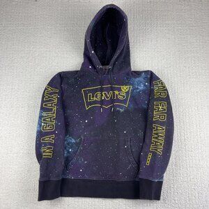 Levi's X Star Wars Galaxy Men's M Hoodie Purple Graphic Long Sleeve Pullover